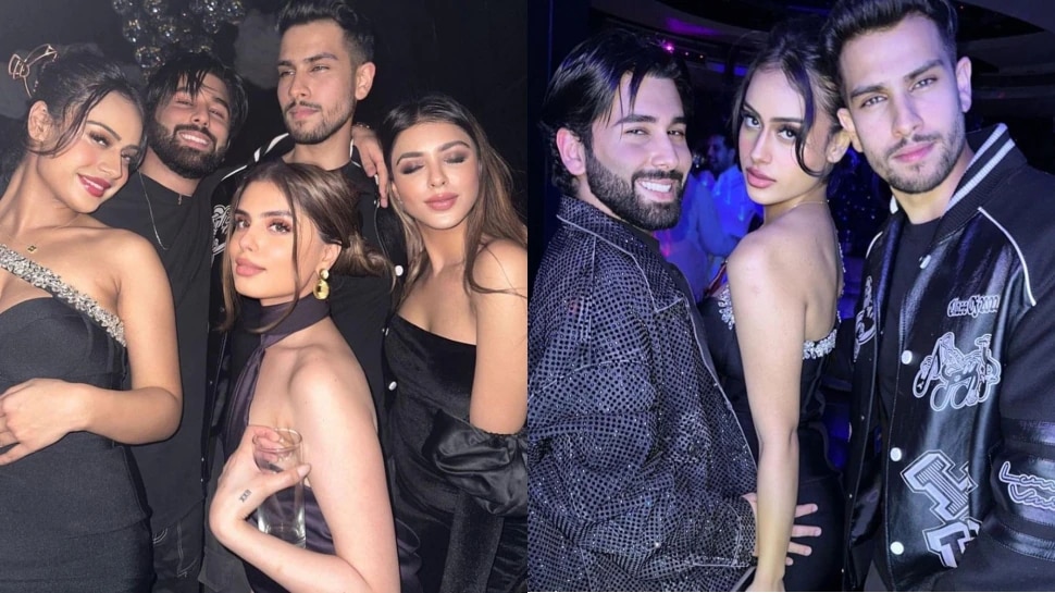 Nysa Devgan Bold Photos : Ajay Devgan and Kajol Daughter New Year Party Pics with Boyfriend Viral on Social Media