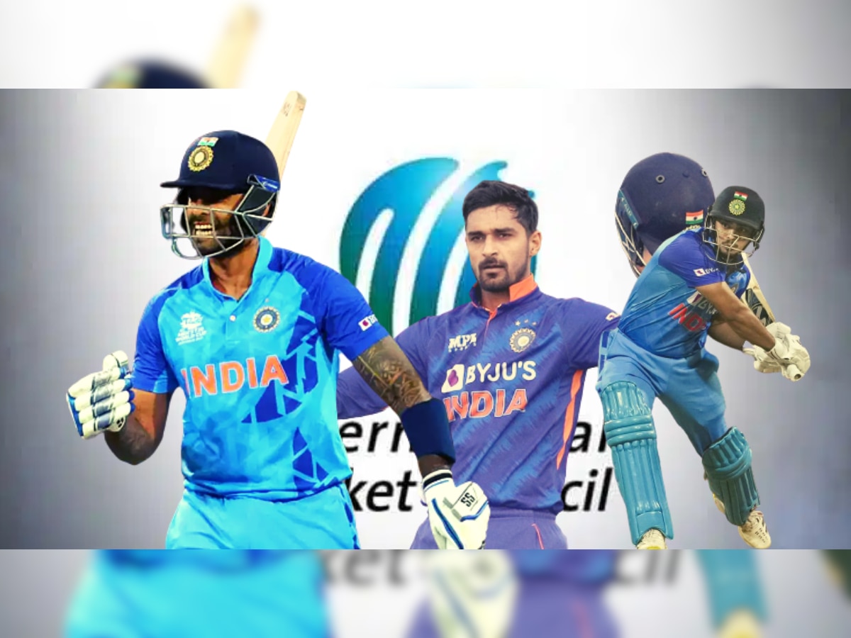 ICC T20 Rankings : आयसीसीच्या रँकिंगमध्ये सुर्यकुमार शिखरावर, ईशान-हुडाची गरूड झेप!  title=