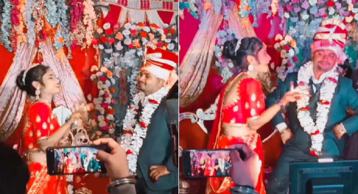 Wedding Jija Sali Video Goes Viral People Gone Crazy Jija Sali Video बहिणीसमोरच मेहुणीसोबत