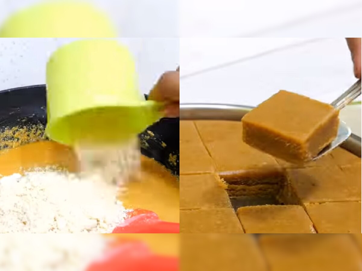 Cooking Kitchen Tips Video : ना मैदा, ना साखरेचा पाक फक्त एक कप दुधात बनवा ही फेमस मिठाई...सोपी रेसिपी एकदा करूनच पाहा... title=