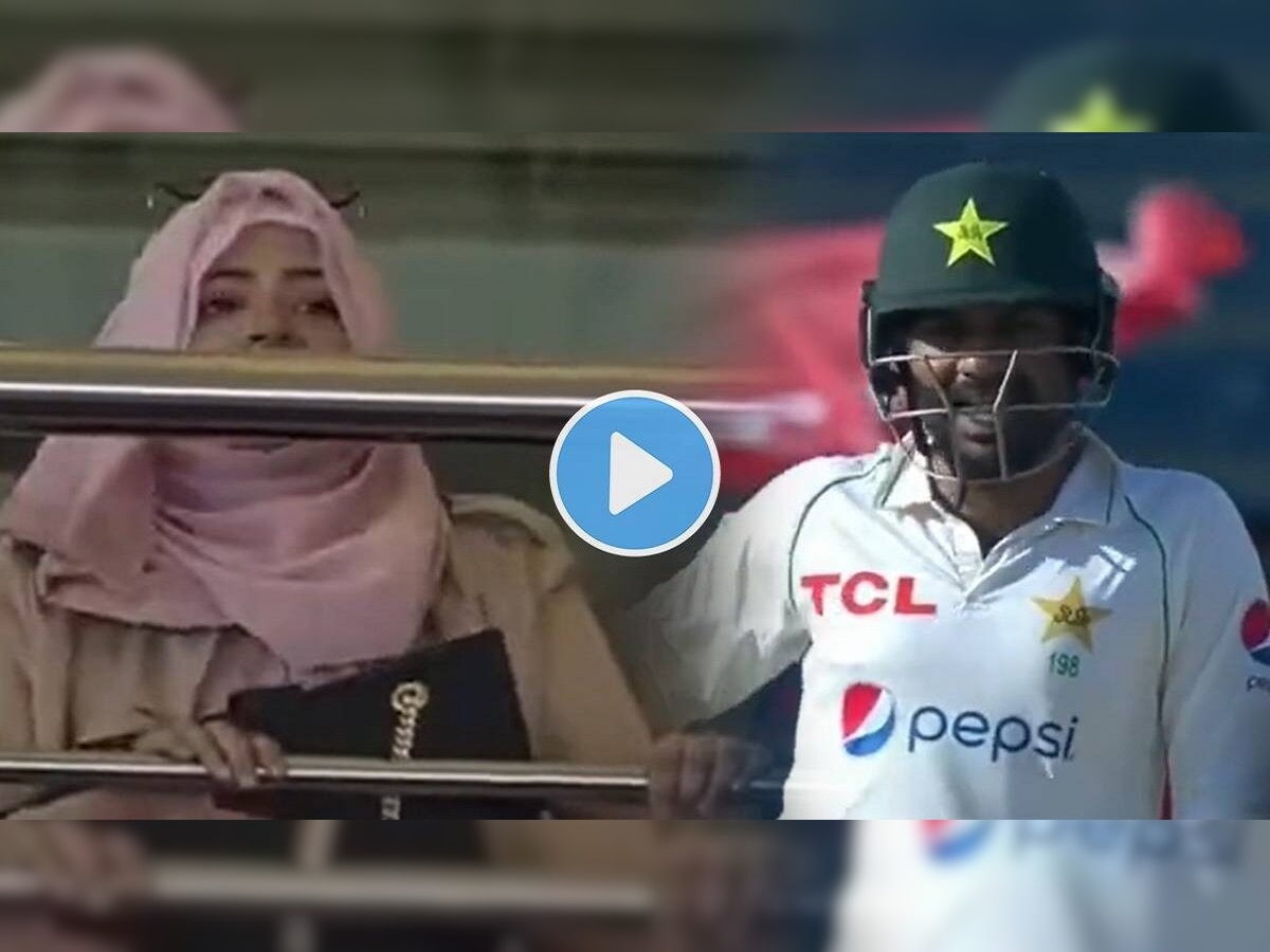 VIDEO: नजर हटी दुर्घटना घटी! Live मॅच सोडून 'हा' क्रिकेटपटू पत्नीला पाहत राहिला अन्...   title=