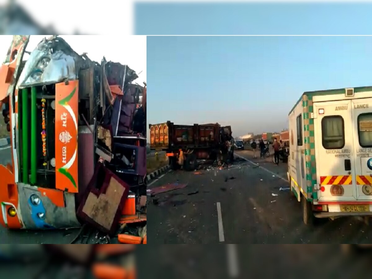 Nashik Accident: नाशिक-शिर्डी महामार्गावर साईभक्तांच्या बसला भीषण अपघात, 10 जण ठार तर 12 गंभीर  title=