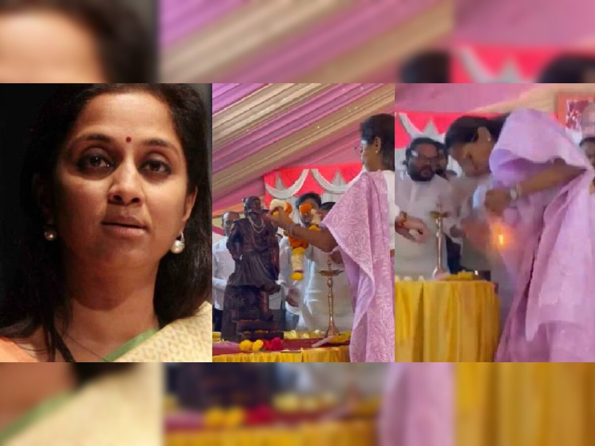 Supriya Sule : खासदार सुप्रिया सुळे यांच्या साडीने पेट घेतला आणि ... title=