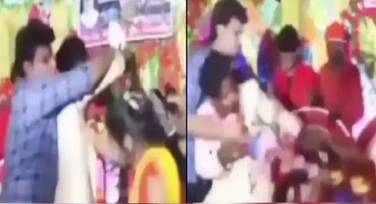 Trending Video groom hits bride High voltage drama wedding day viral on