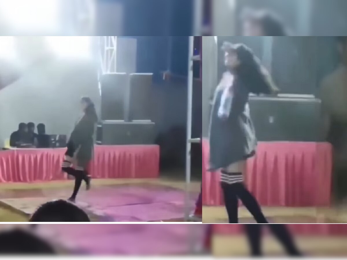 VIDEO :  'ती' स्टेजवर शॉर्ट ड्रेस घालून बोल्ड डान्स करत होती अन् मग... title=