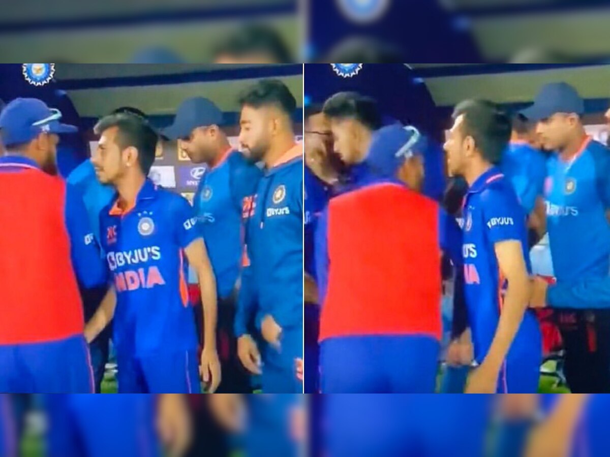 IND vs NZ ODI : खेळाडूच्या प्रायव्हेट पार्टसोबत....; Yuzvendra Chahal चं अश्लील कृत्य कॅमेरात कैद, VIDEO व्हायरल title=