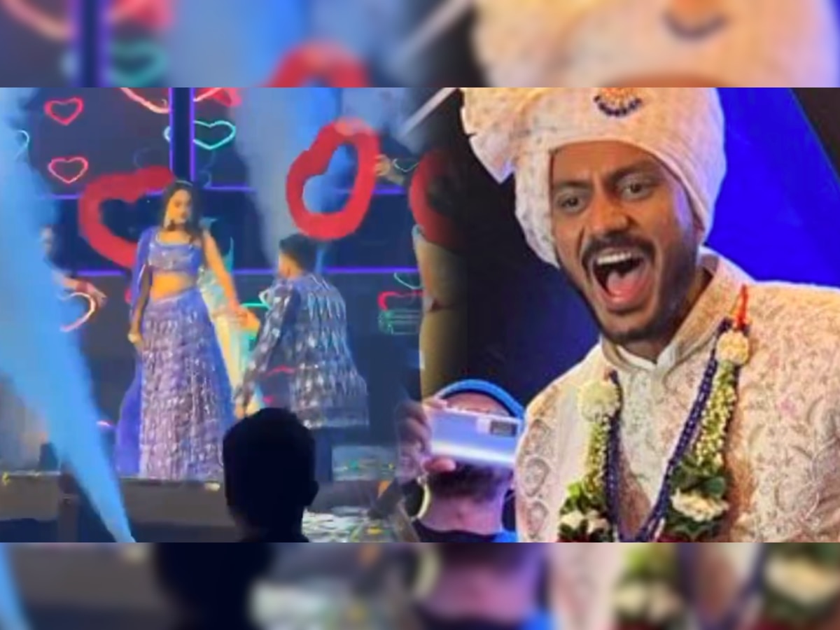 Axar Patel Wedding: बॅटरला नाचवणारा अक्षर आज स्वत:च्या लग्नात बेधुंद नाचला; पाहा इनसाईड Video title=