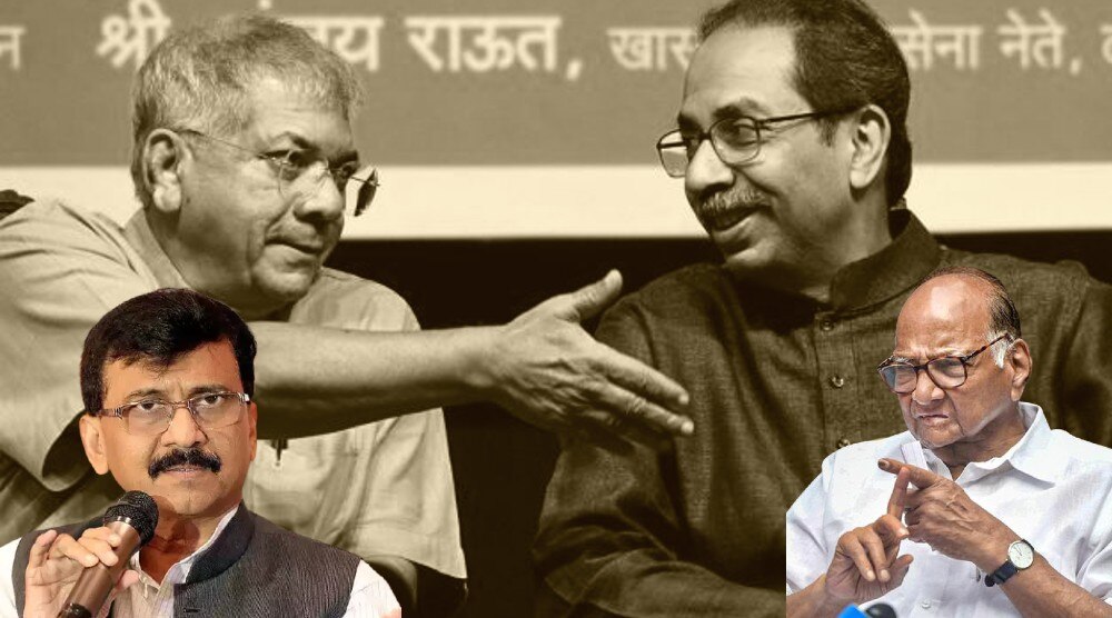 Sanjay Raut : शरद पवार भाजपचे...संजय राऊत यांचा प्रकाश आंबेडकर यांना इशारा