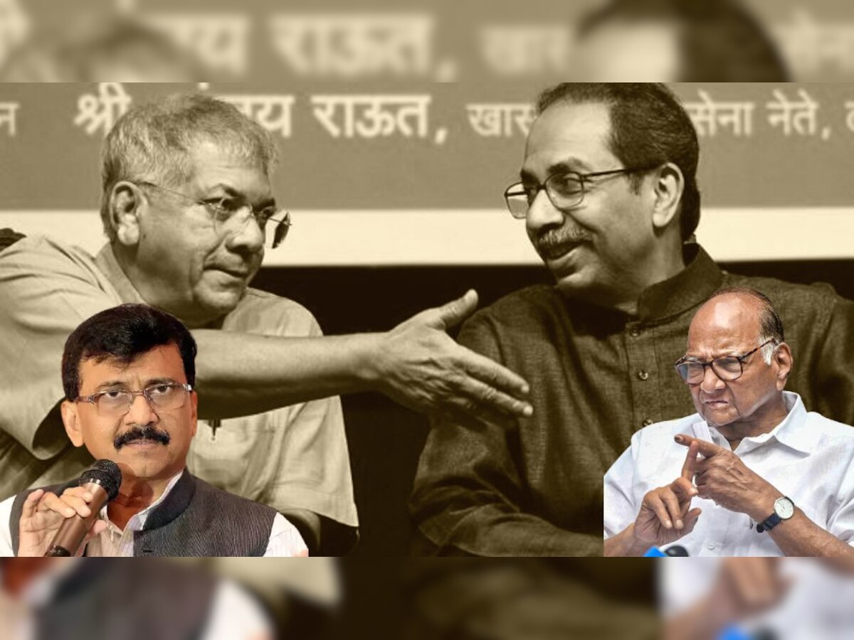 Sanjay Raut : शरद पवार भाजपचे...संजय राऊत यांचा प्रकाश आंबेडकर यांना इशारा title=