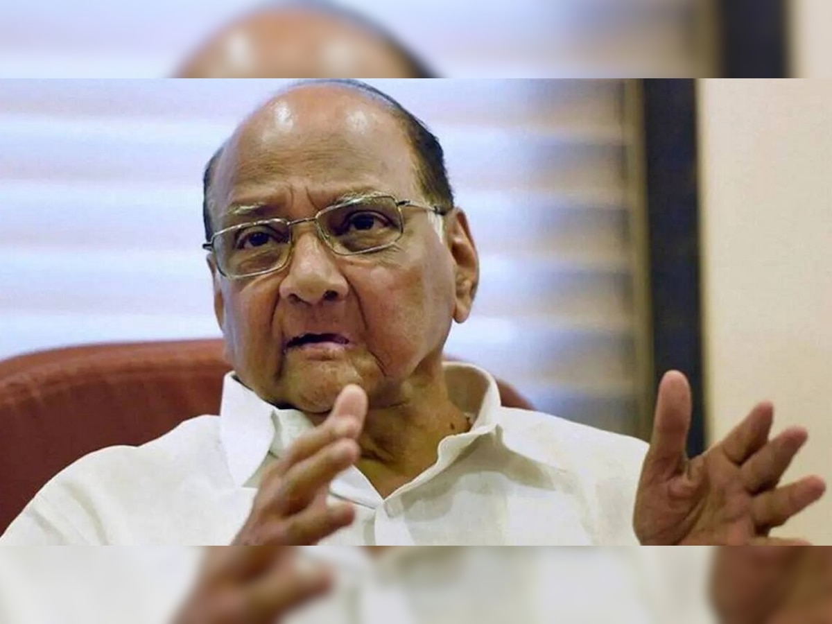 Sharad Pawar : शरद पवार यांनी केला मोठा दावा, सी-व्होटरच्या सर्व्हेवर पहिली प्रतिक्रिया title=