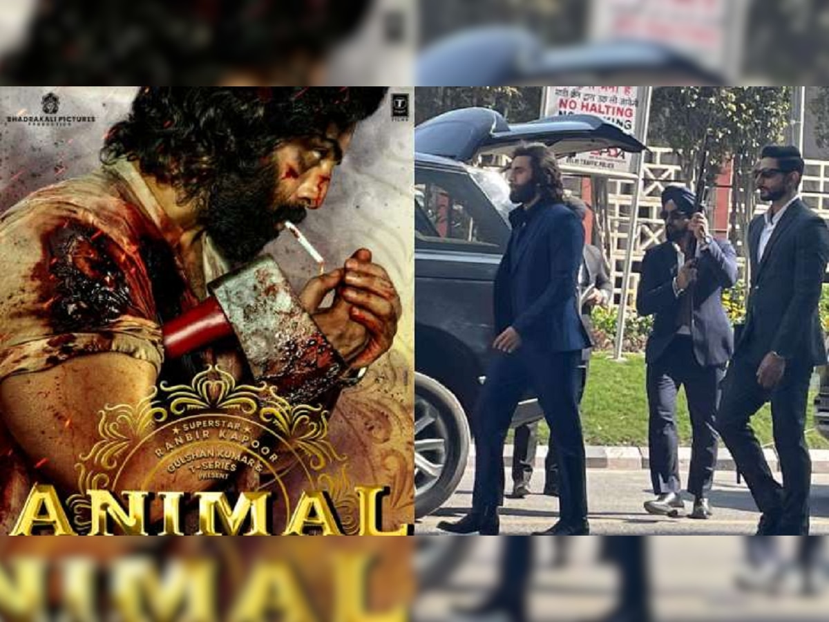 Animal Video Leaked : Animal च्या सेटवरून व्हिडीओ लीक, गँगस्टर Ranbir Kapoor ने वेधलं नेटकऱ्यांचं लक्ष... title=