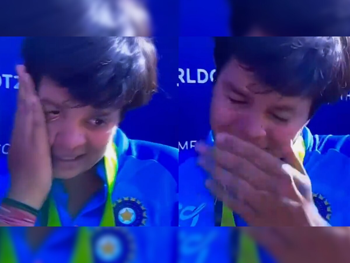 Shafali Verma Video : 'आम्ही वर्ल्ड कप जिंकायला आलो होतो...', लेडी सेहवाग सर्वांसमोर ढसाढसा रडली! title=