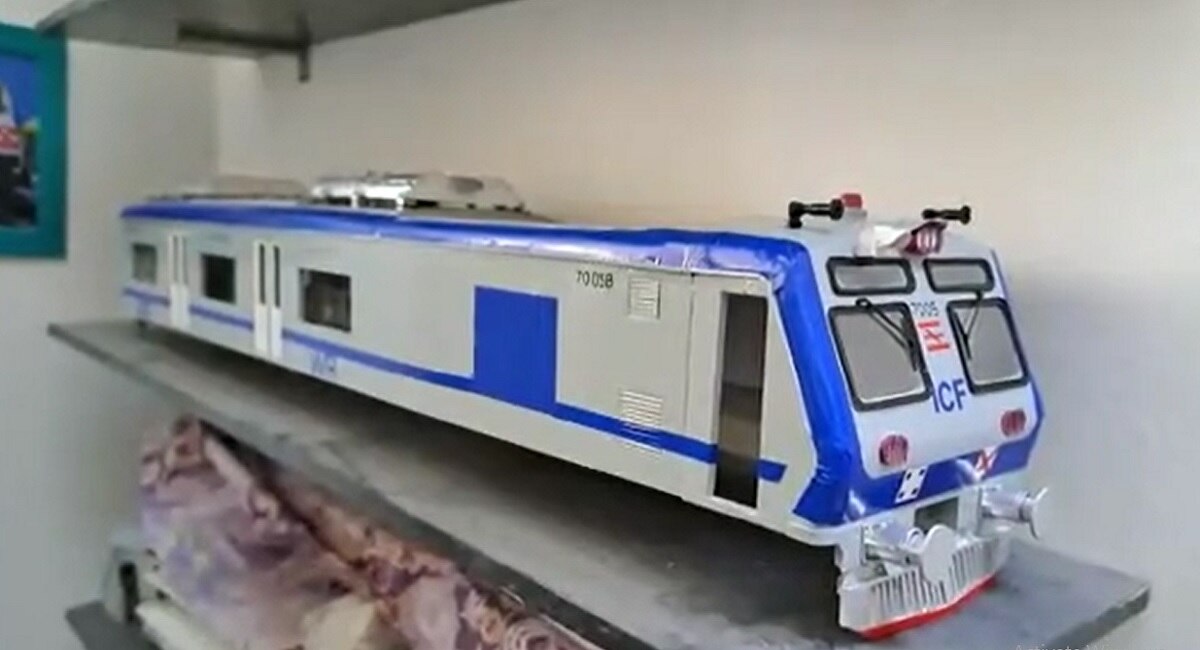  Railway Engine Model Miniature made by Akash Kamble a Mechanical Motiv 