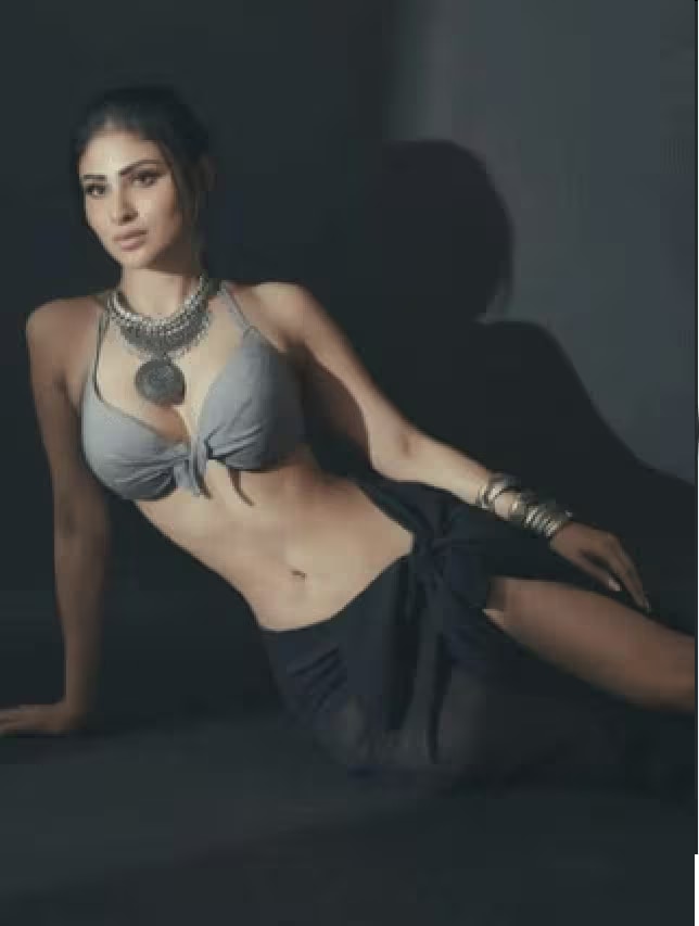 Bollywood Actress Mouni Roy grabs attention in grey Bralette Top watch photos 