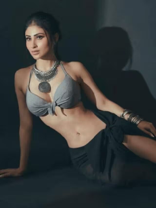 Bollywood Actress Mouni Roy grabs attention in grey Bralette Top watch photos 