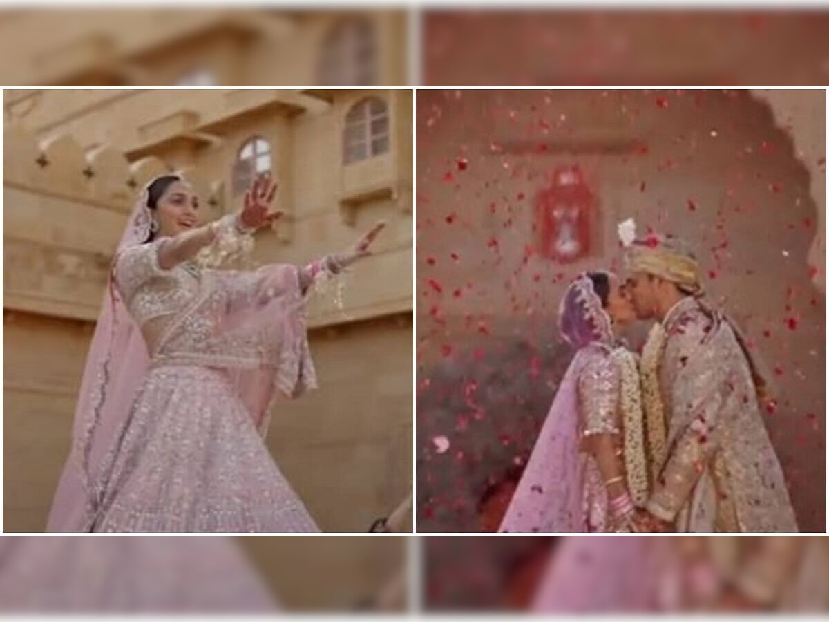 Kiara Advani ची नाचत-ठुमकत स्वत: च्या लग्नात एन्ट्री, Unseen Video समोर title=
