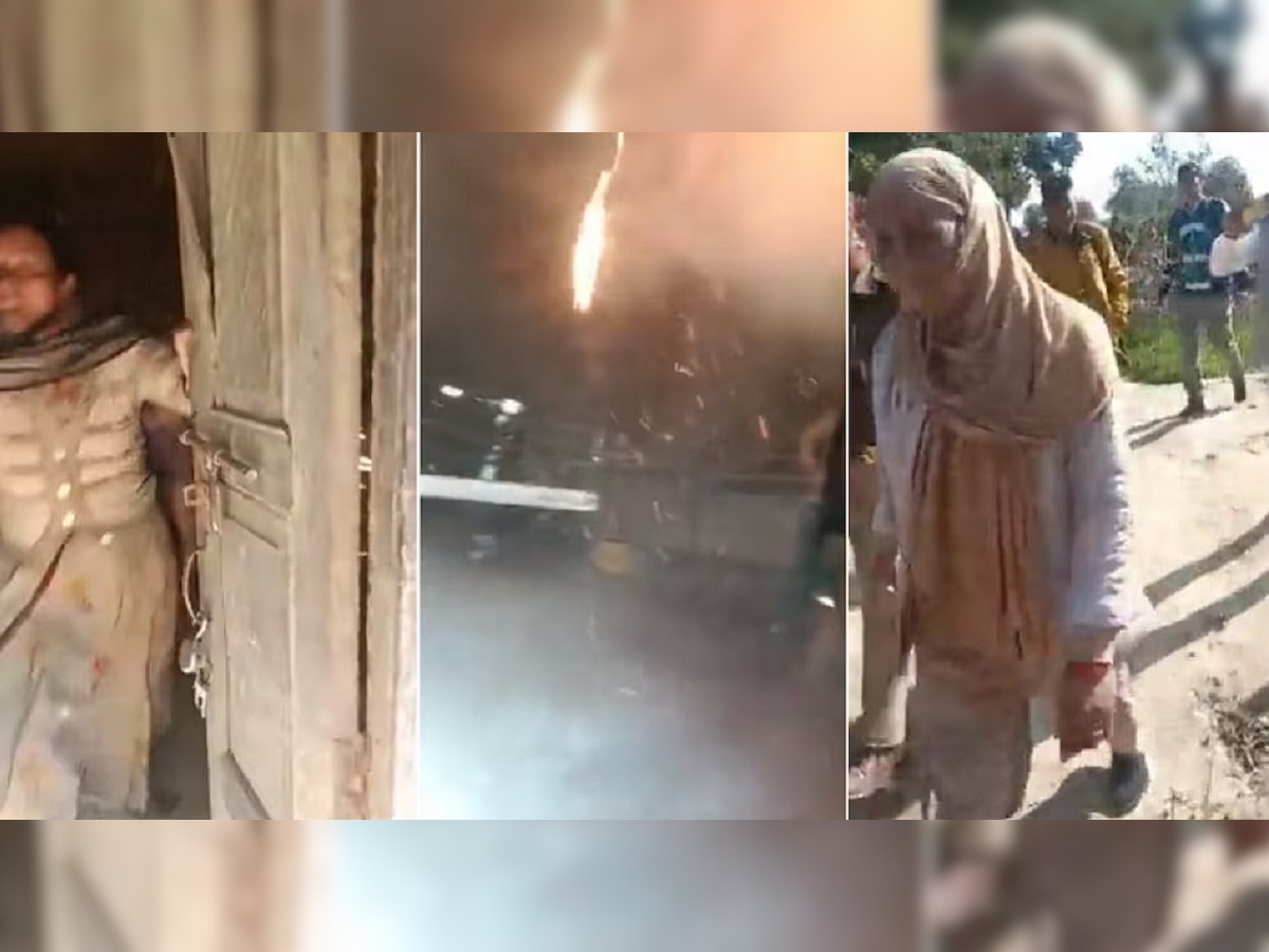 'या लोकांनी आग लावली आहे,' आई आणि मुलगी घरात जिवंत जळाली, पाहा VIDEO title=