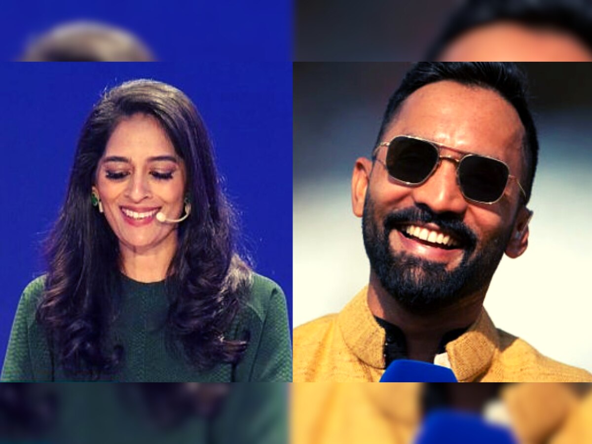 Mallika Sagar: शांत, स्पष्ट आणि सुंदर; WPL च्या ऑक्शनरवर Dinesh Karthik झाला फिदा, पाहा काय म्हणतोय... title=