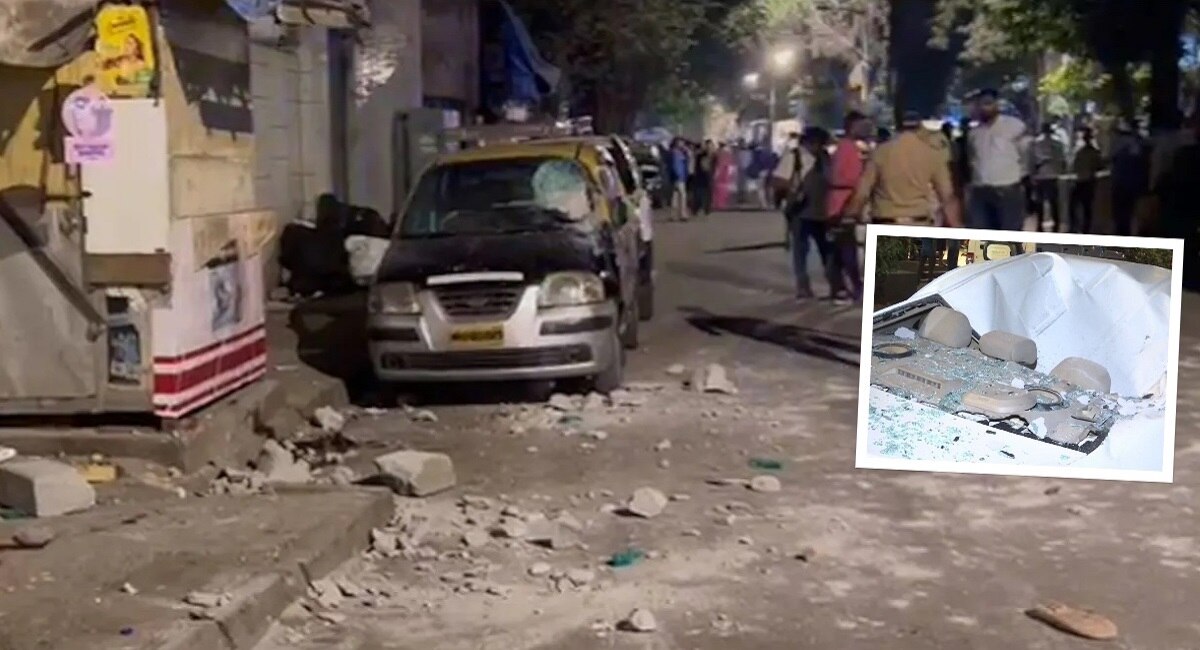 Two dead as stones from 42nd floor fall on them while having tea in