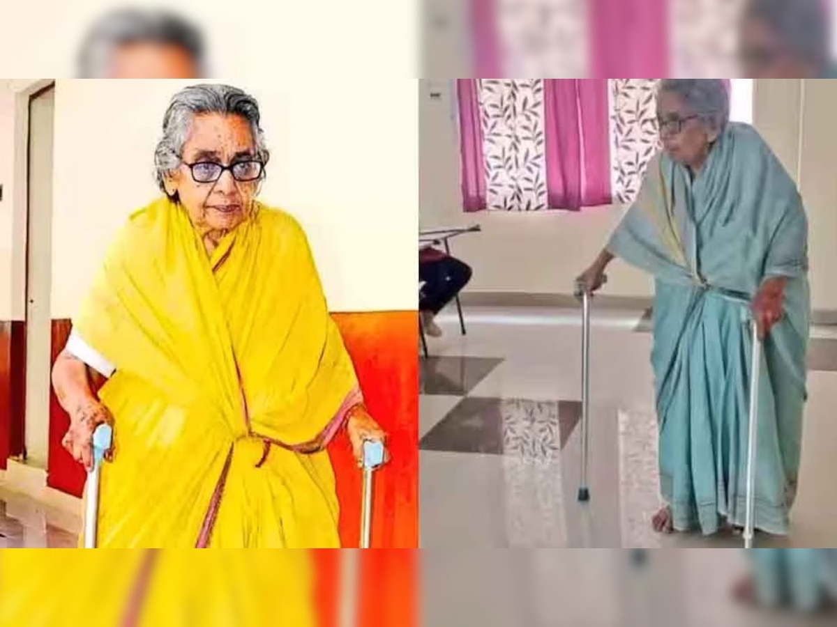 Andhra Professor: 93 वर्षांच्या वयोवृद्ध शिक्षिका दररोज 60 किलोमीटर प्रवास का करतायत?  title=