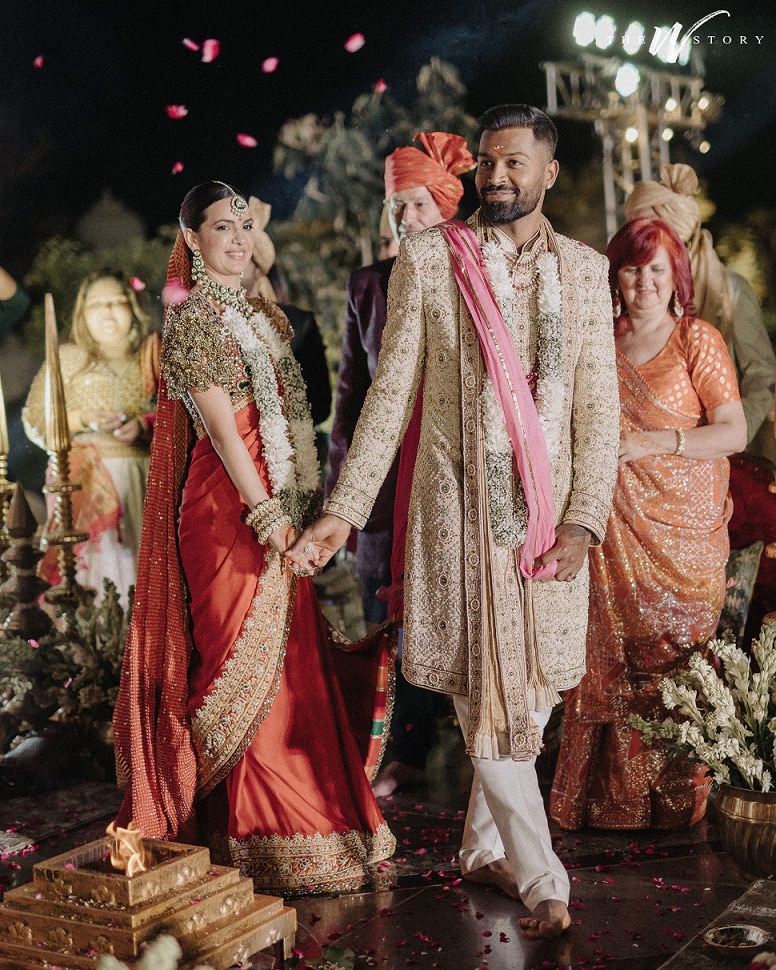 cricketer Hardik Pandya Natasa Stankovic wedding photo Album