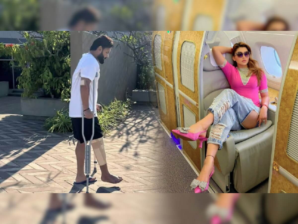 कुबड्या पकडून चालणाऱ्या Rishabh Pant च्या Photo वर Urvashi Rautela ची कमेंट; म्हणाली, "माझ्या..." title=