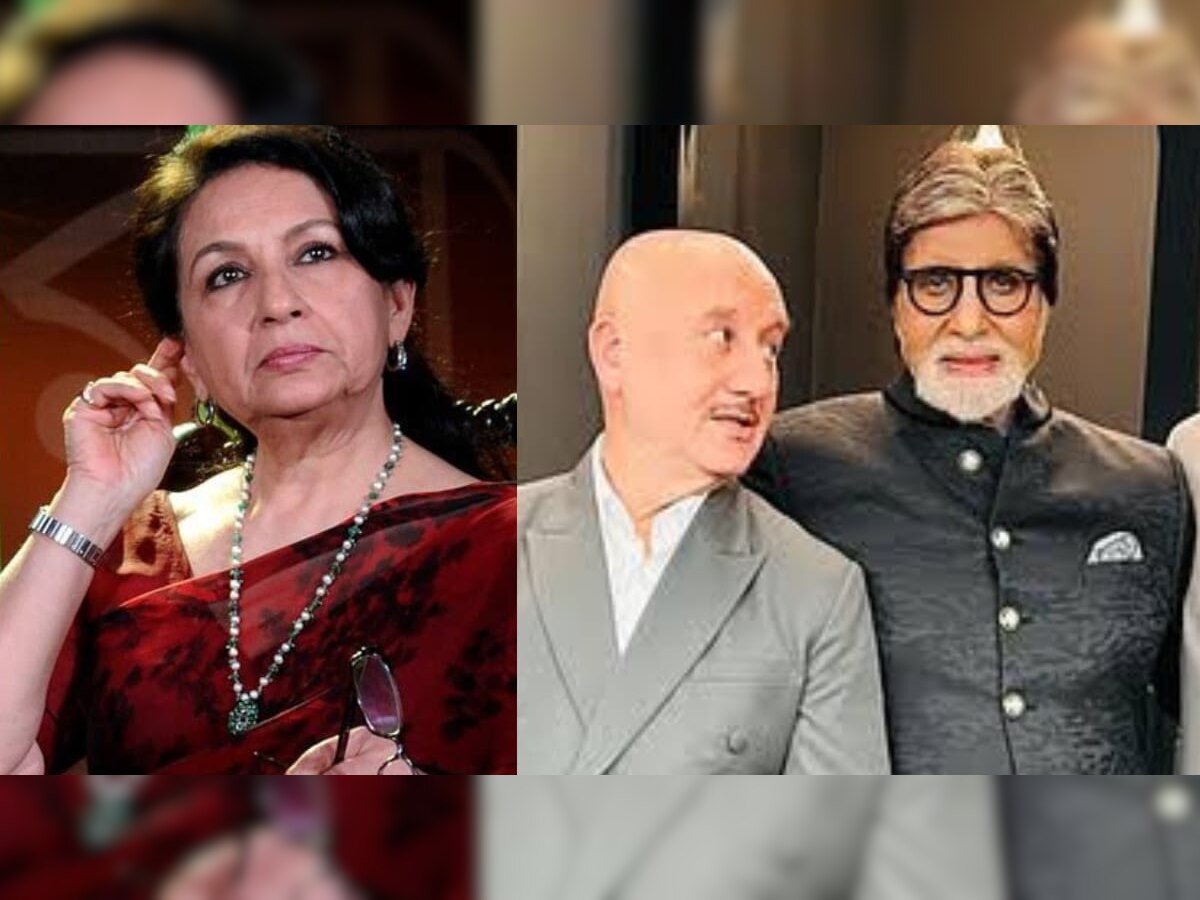 'Amitabh Bachchan आणि अनुपम खेर यांच्यासाठी स्पेशल स्क्रिप्ट आणि...', Sharmila Tagore यांचं धक्कादायक वक्तव्य title=