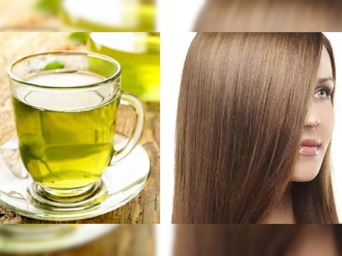 Hair Care Tips: घरच्या घरी असा तयार करा Green Tea Herbal Shampoo, केस होतील मुलायम आणि रेशमी title=