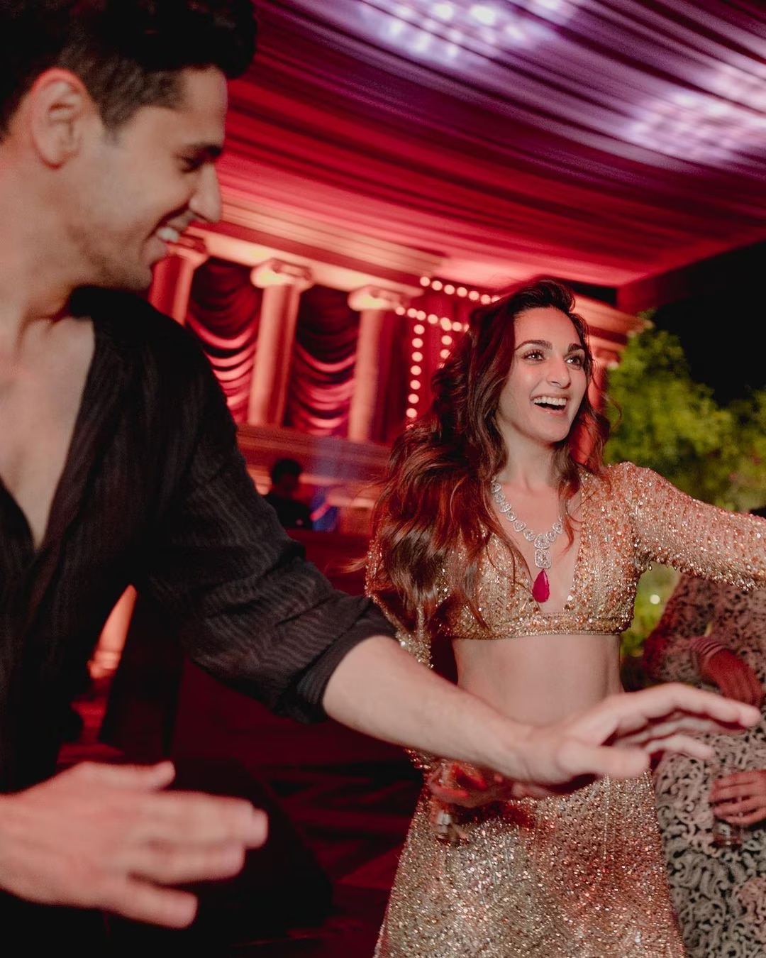 Bollywood Celebrities Kiara Advani Sidharth Malhotra Sangeet photos 