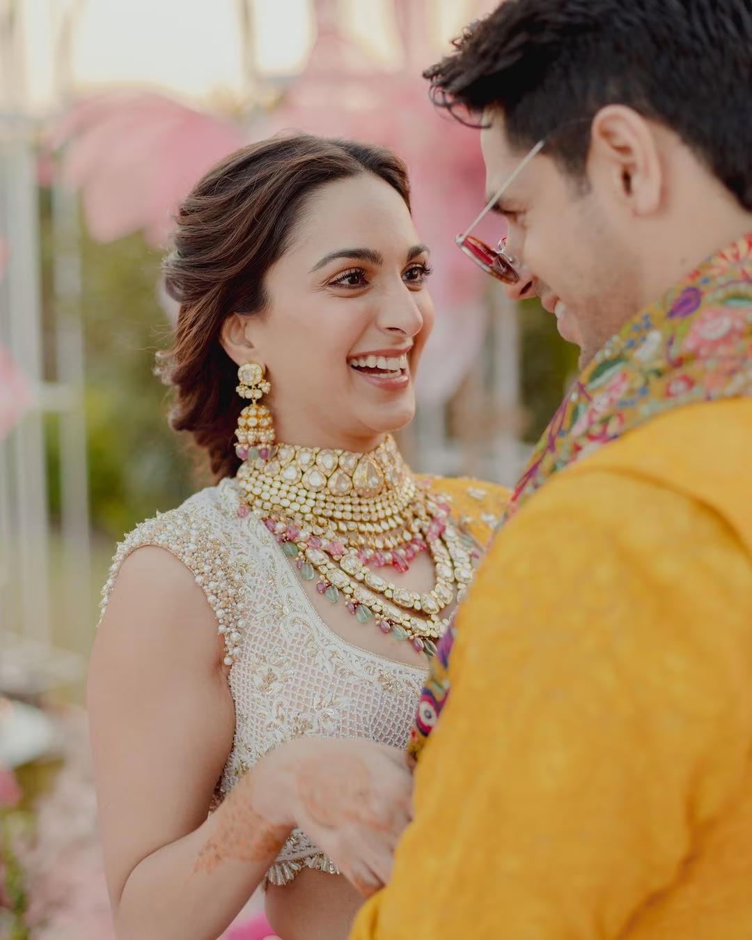 Bollywood Celebrities Kiara Advani Sidharth Malhotra Sangeet photos 