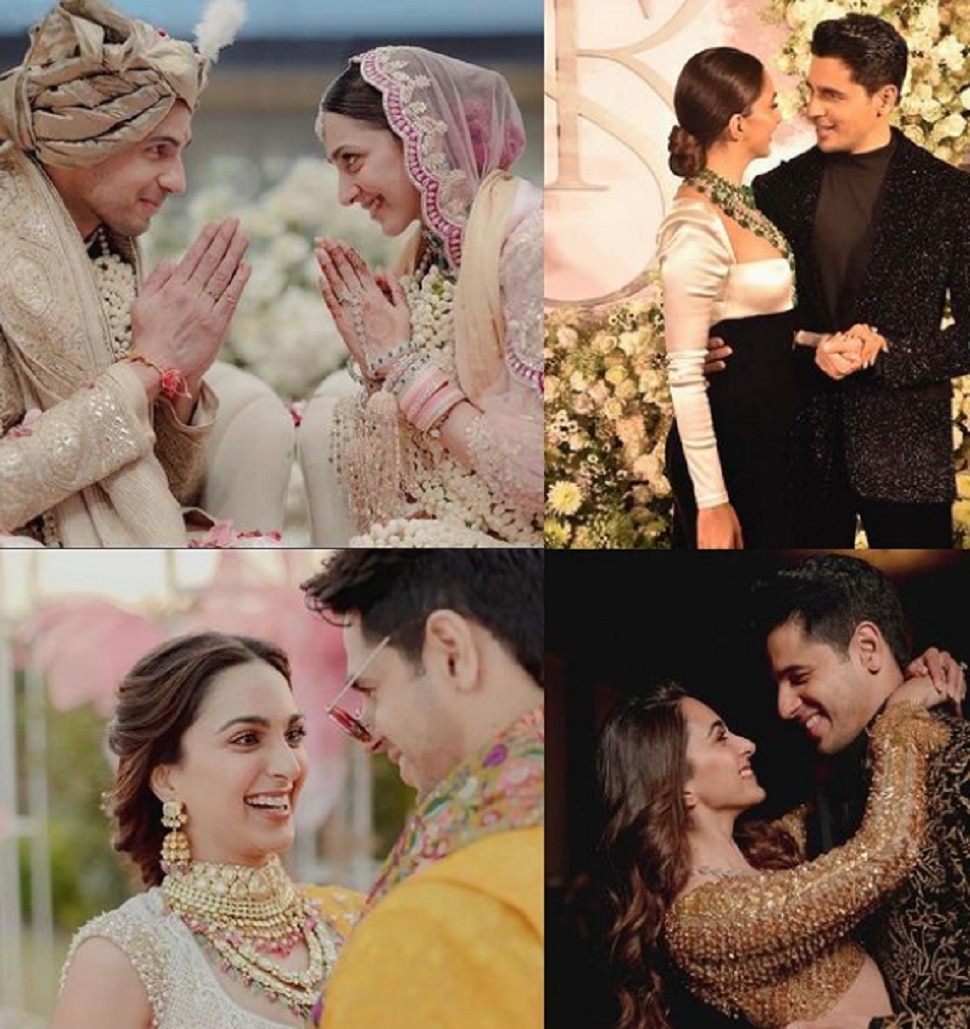 Bollywood Celebrities Kiara Advani Sidharth Malhotra Sangeet photos 