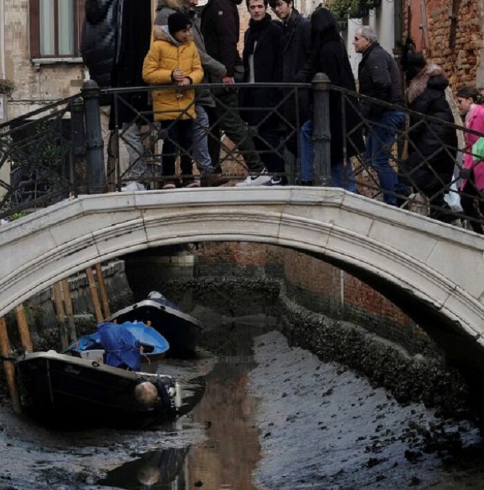 Italy drought results in dry Venice canals latest world news 