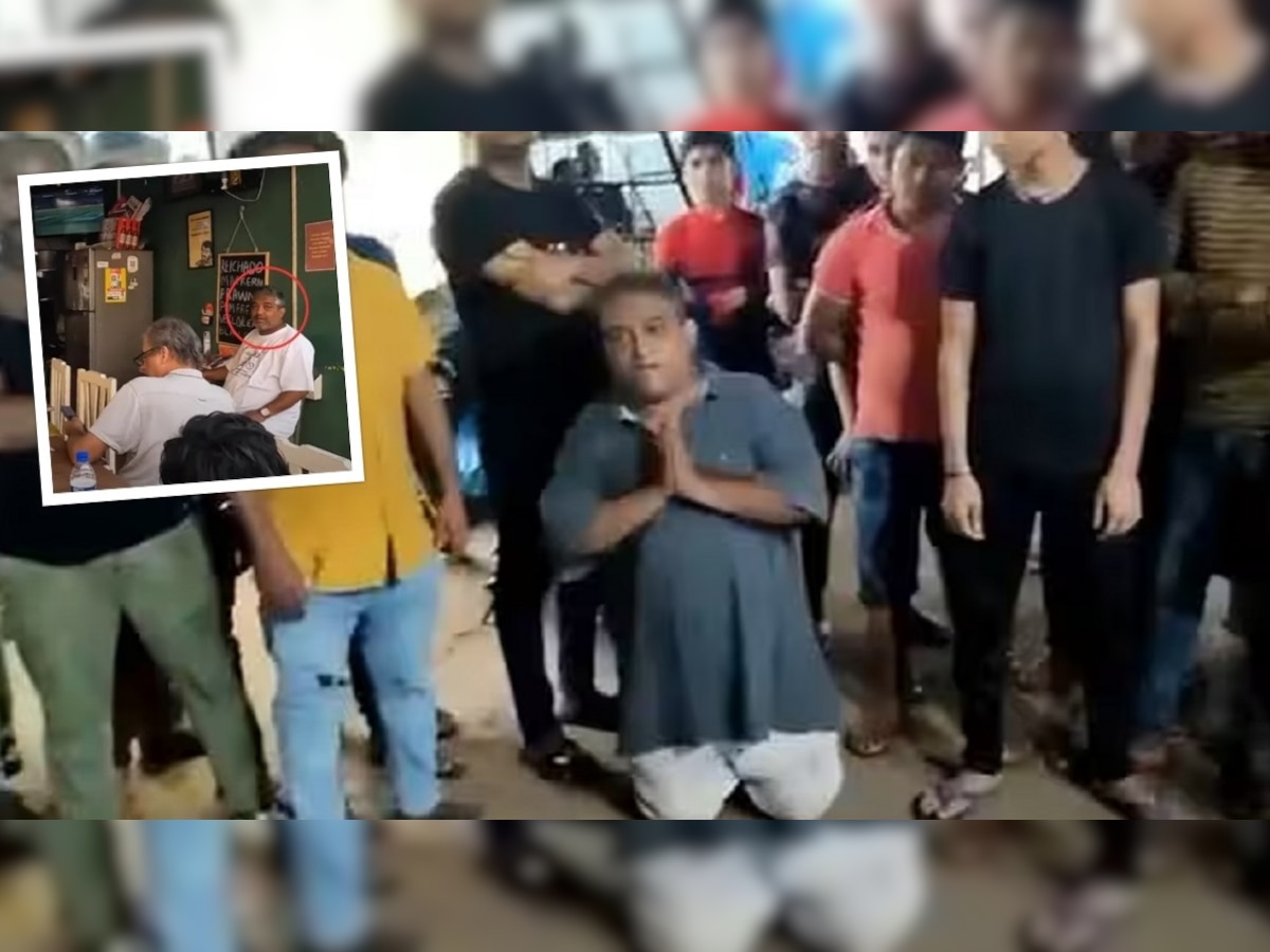 Viral Video: 'मी पाकिस्तानला पाठिंबा देतो', लोकांनी दुकानात घुसून दुकानदाराला गुडघ्यावर खाली बसवलं अन्...; गोव्यातील घटना चर्चेत title=