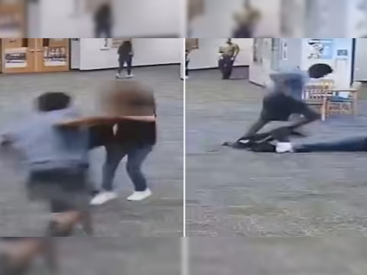 Teacher Student Fight Video: शिक्षिकेला विद्यार्थ्यांकडून अमानुषपणे मारहाण, कारण ऐकून बसेल धक्का title=