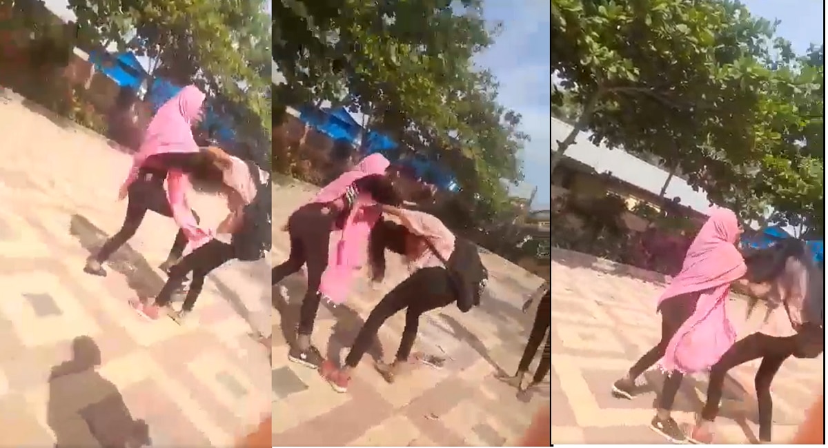  Girl Fight Video : दे धपाधप! बॉयफ्रेंडसाठी दोन तरुणींचा झिंज्या उपटत तुफान राडा 