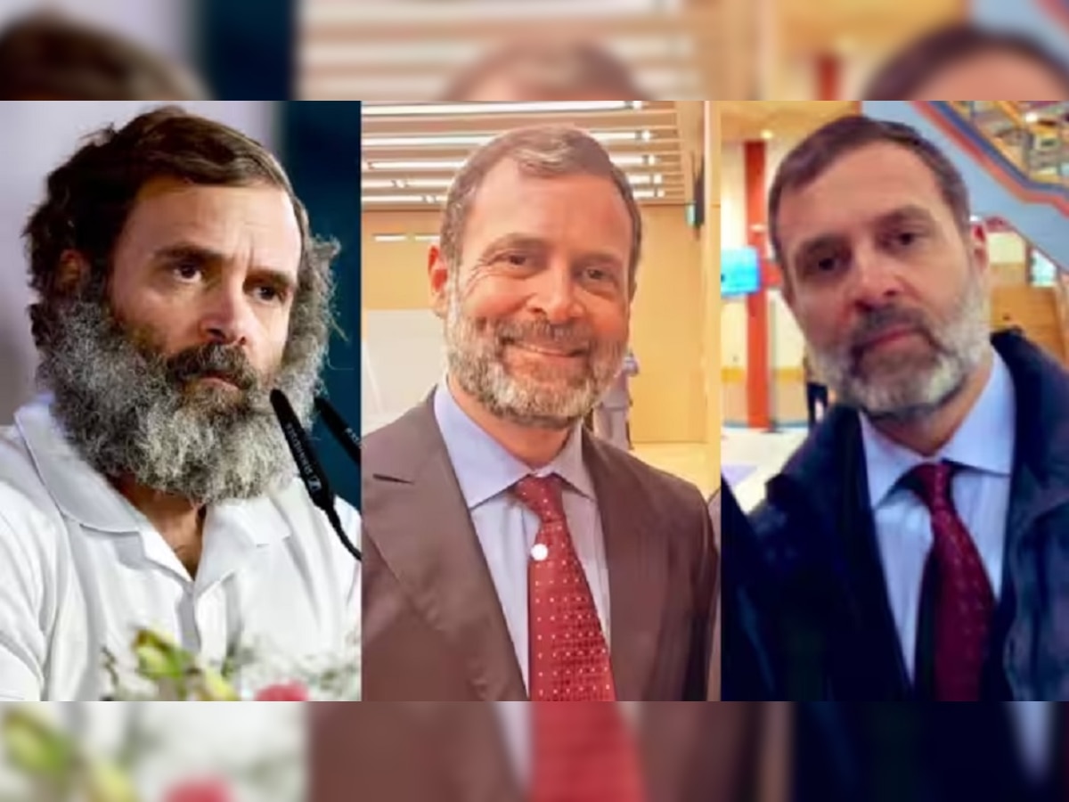 Rahul Gandhi New Look : 'भारत जोडो यात्रे'नंतर राहुल गांधी नव्या लूकमुळे चर्चेत, फोटो व्हायरल title=