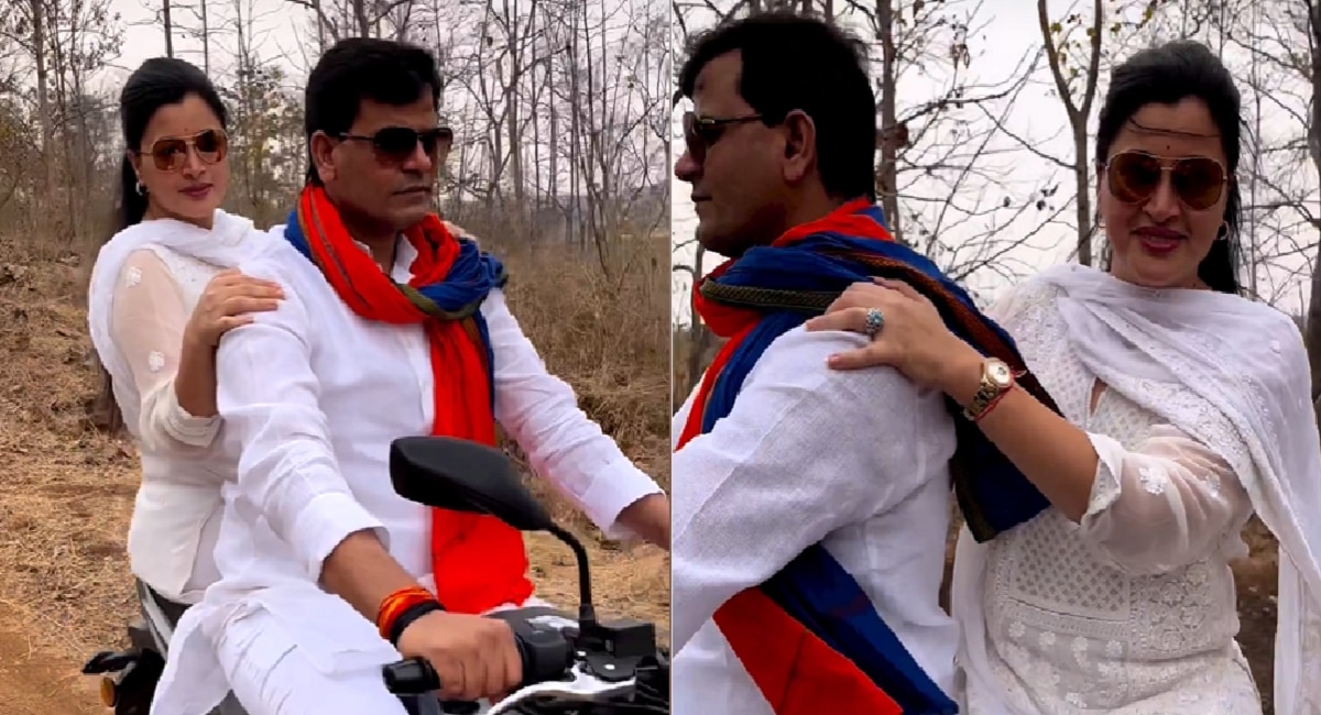 Holi Videos Viral : होळीनिमित्त राणा दाम्पत्याची बाईक राईड ; दुसरा व्हिडीओ तर वारंवार पाहिला जातोय 