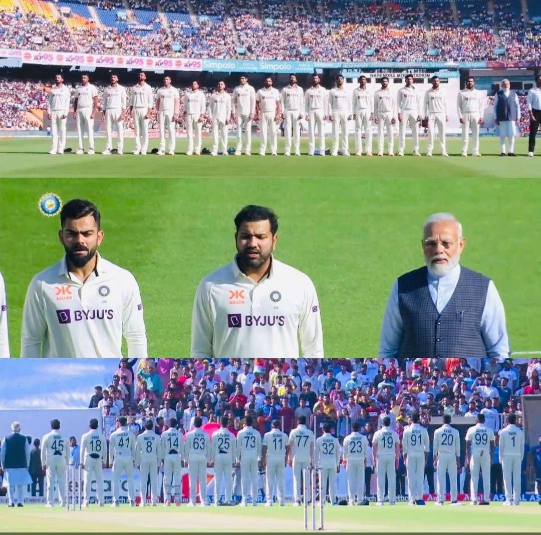 Modi Anthony Albanese In Ahmedabad Stadium