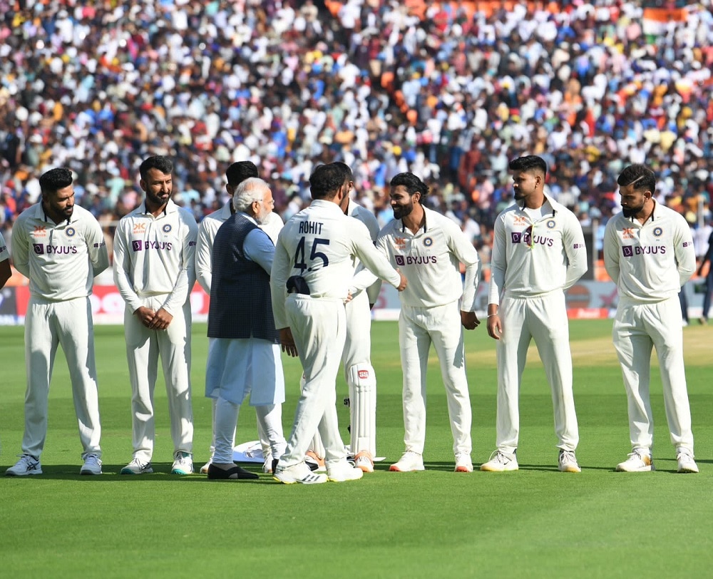 Modi Anthony Albanese In Ahmedabad Stadium