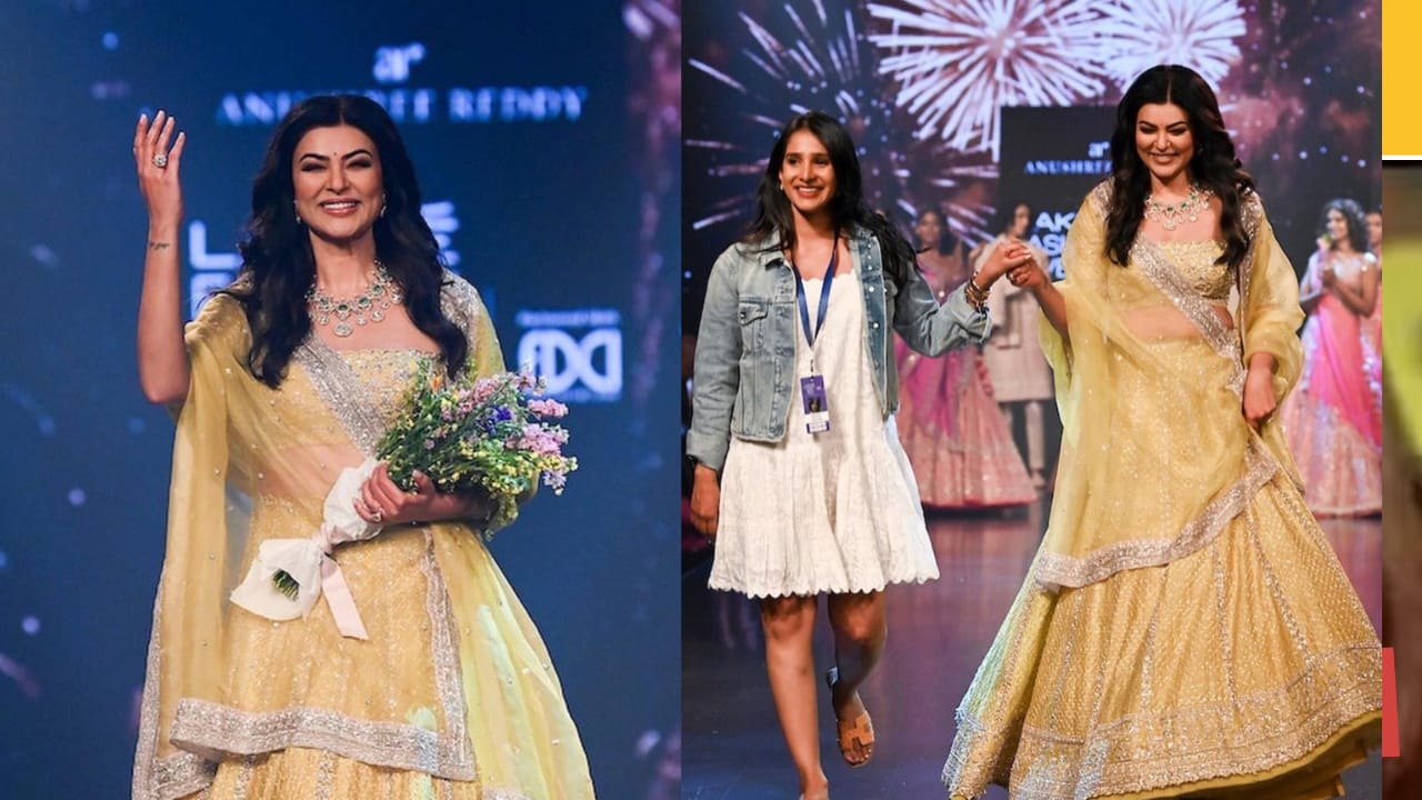मृत्यूच्या दारातून परतलेल्या Sushmita Sen च्या रॅम्प वॉकनं जिंकली ...