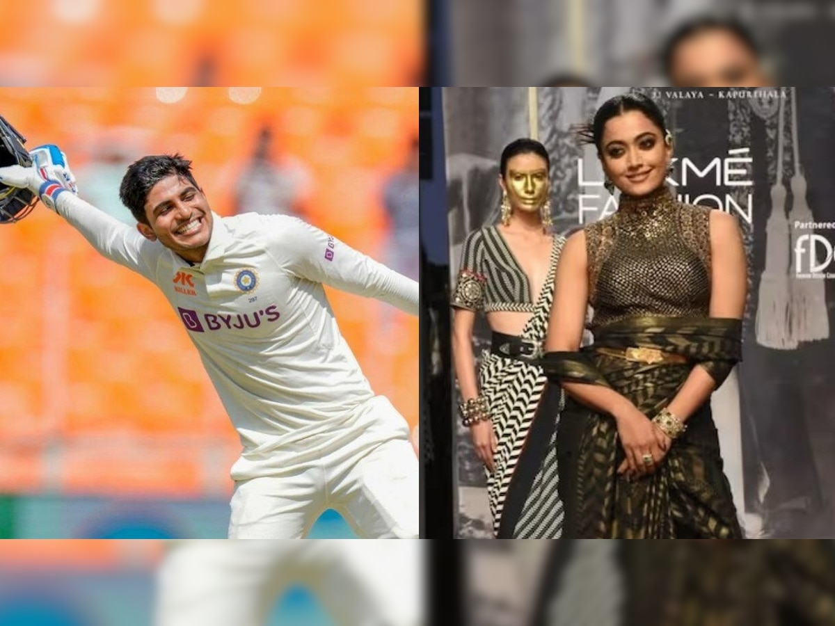 Shubhman Gill Crush on Rashmika: तू शुभमन गिलचा क्रश? प्रश्न ऐकताच रश्मिका मंधानाने अशी दिली प्रतिक्रिया title=