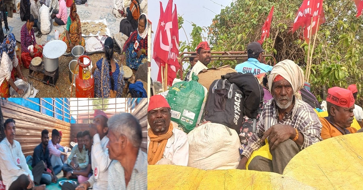 वाट चालावी चालावी...आता गड्या थांबायचा नाय... शेतकऱ्यांची मुंबईच्या दिशेने धडक