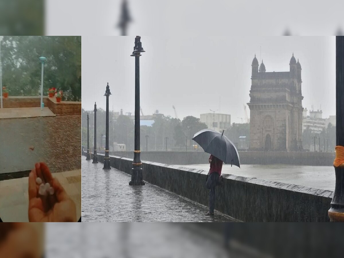 Mumbai Rain : मुंबईत आवकाळी पावसाची हजेरी, दुपारचं तापमान कमी होता होईना  title=