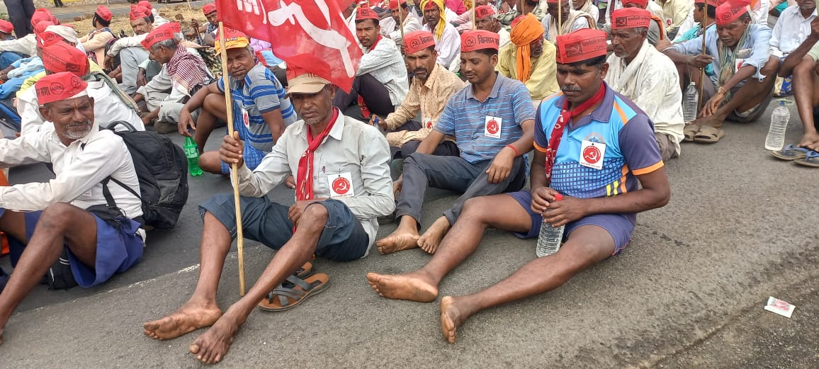 Kisan sabha Long March Nashik to Mumbai latest updates photos 