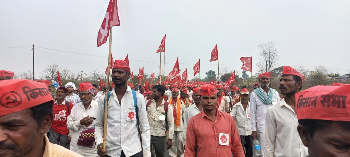 Kisan sabha Long March Nashik to Mumbai latest updates photos 