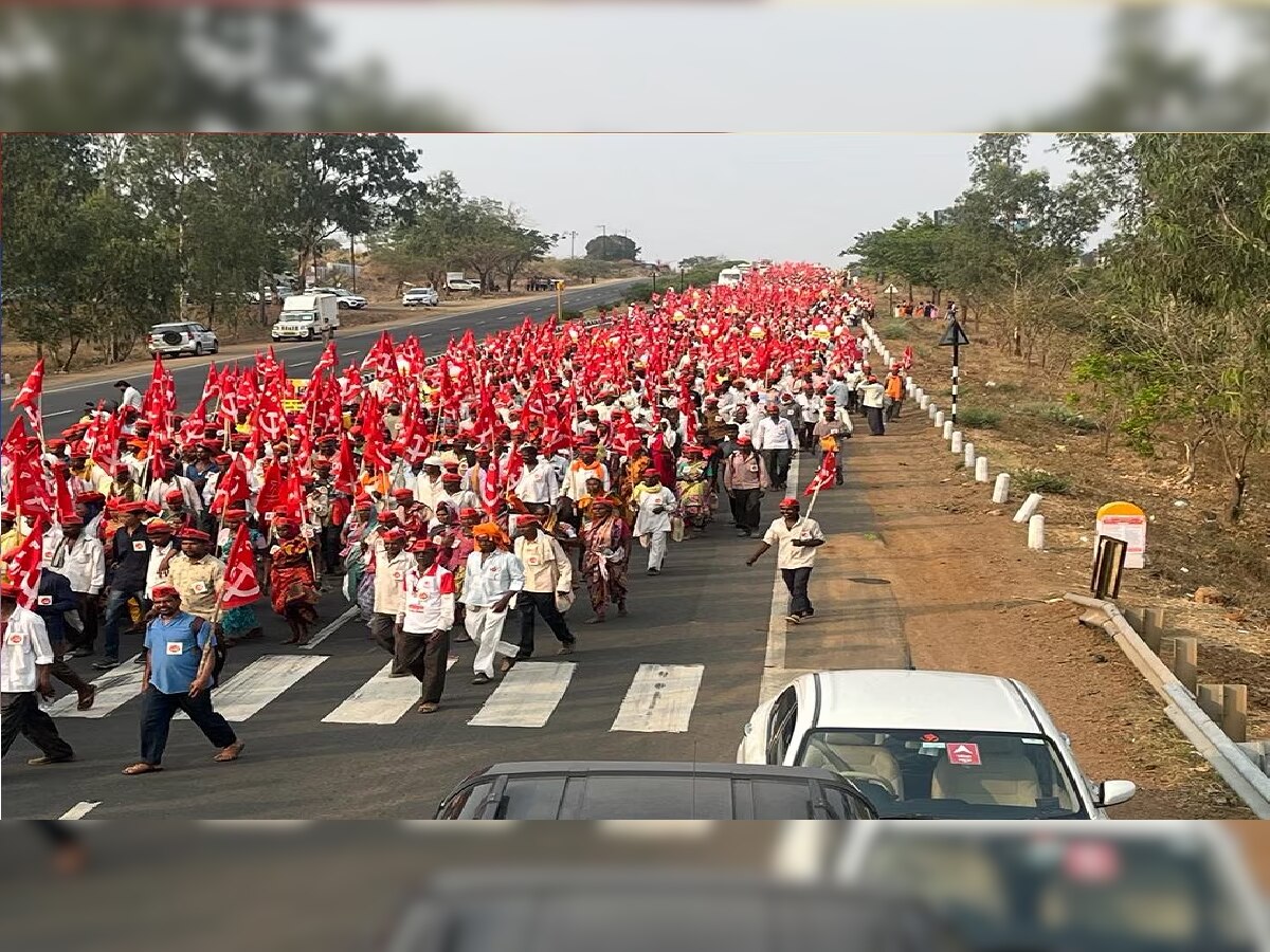 शेतकऱ्यांचा मोर्चा तात्पुरता स्थगित, 20 मार्चपर्यंत जीआर न काढल्यास मोर्चा मुंबईत धडकणार title=