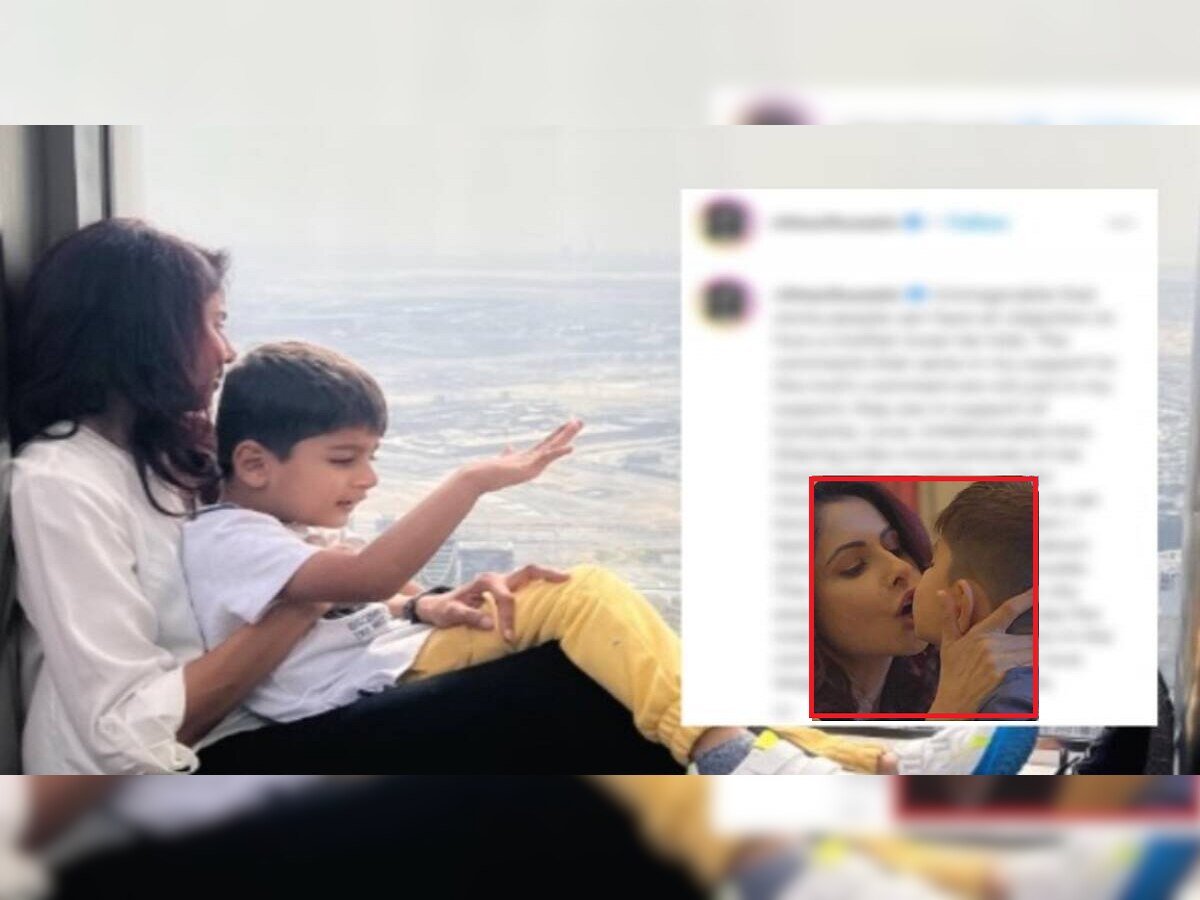 मुलाला Lip Kiss केल्यामुळे अभिनेत्री ट्रोल, आणखी फोटो शेअर करत म्हणाली 'माझ्या प्रेमाची सीमा…' title=