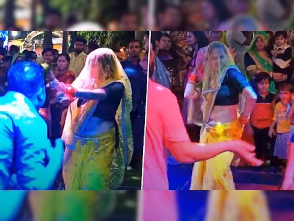 Bhabhi Bold Dance : वहिनी आणि दिराचा हा डान्स इंटरनेटवर लावतोय आग, नेटकऱ्यांना झाली सपना चौधरीची आठवण... title=