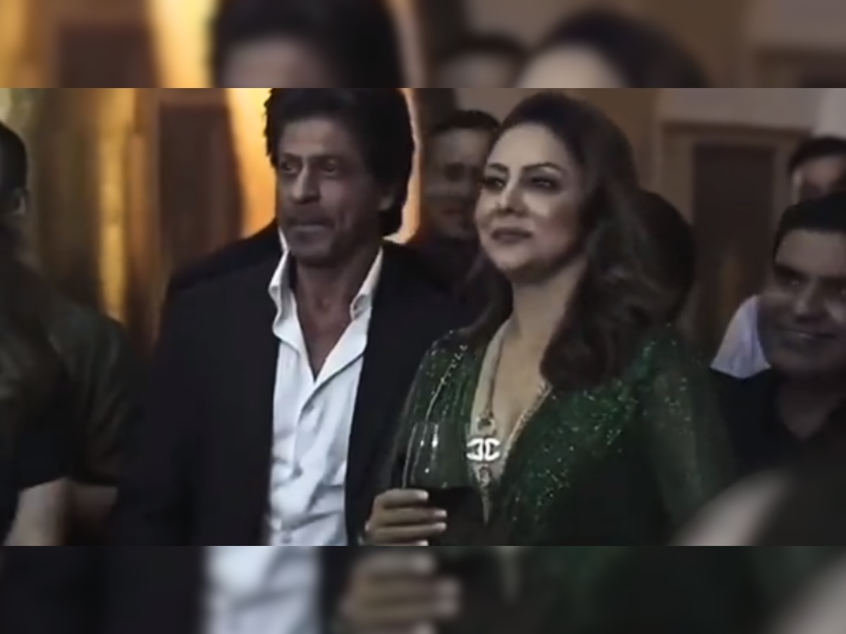 Shah rukh Khan: शाहरुख खानसोबत गौरी खानने लगावले ठुमके; Aalana Pandey च्या लग्नातील INSIDE VIDEO व्हायरल! title=