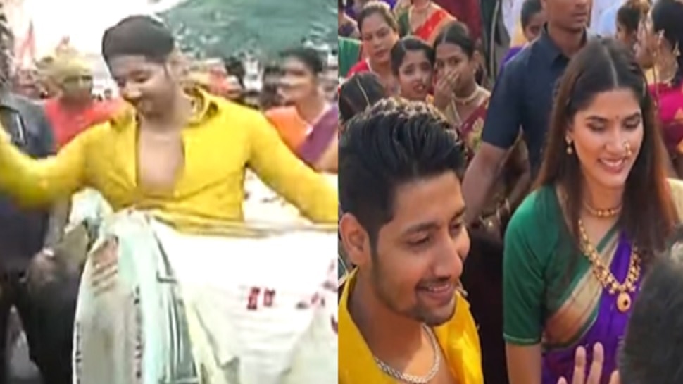 Dombivali Shobayatra: अभिनेता आकाश ठोसरनं शोभायात्रेत वेधलं लक्ष; ढोलताश्यावर धरला ठेका... 
